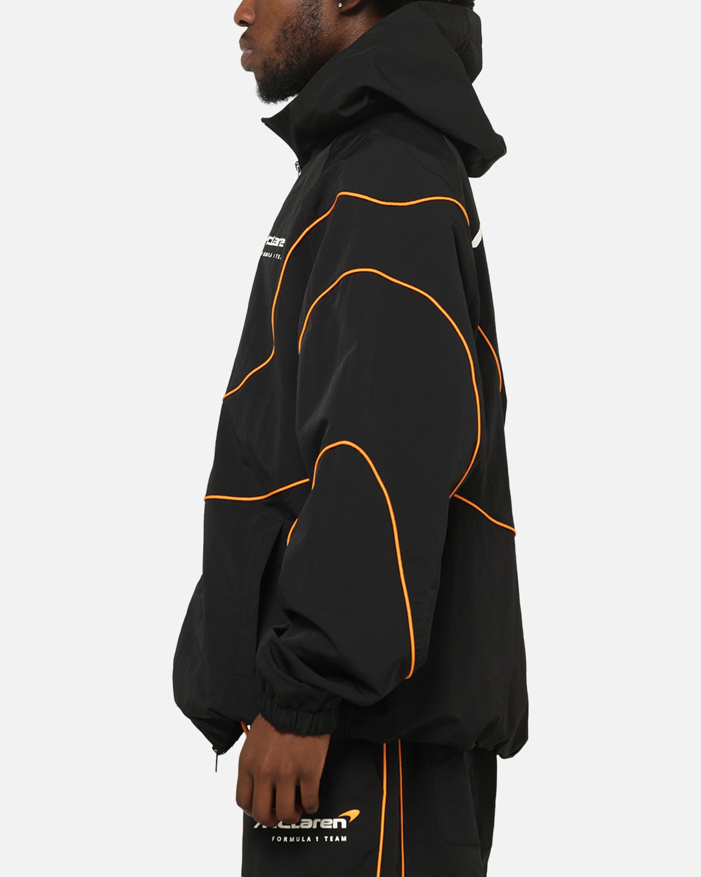 MOBSTYLES✖️タワレコ　ナイロンジャケット　10-FEET Mitchell & Ness X Mclaren Nylon Tracksuit Zip Hoodie Black/Papaya