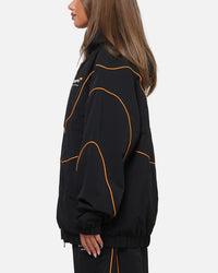 Mitchell & Ness X Mclaren Nylon Tracksuit Zip Hoodie Black/Papaya