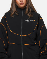 Mitchell & Ness X Mclaren Nylon Tracksuit Zip Hoodie Black/Papaya