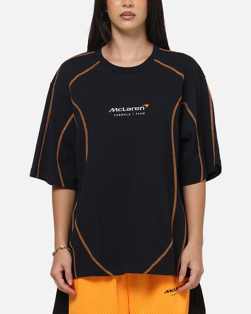Mitchell & Ness X Mclaren Panel T-Shirt Black/Papaya