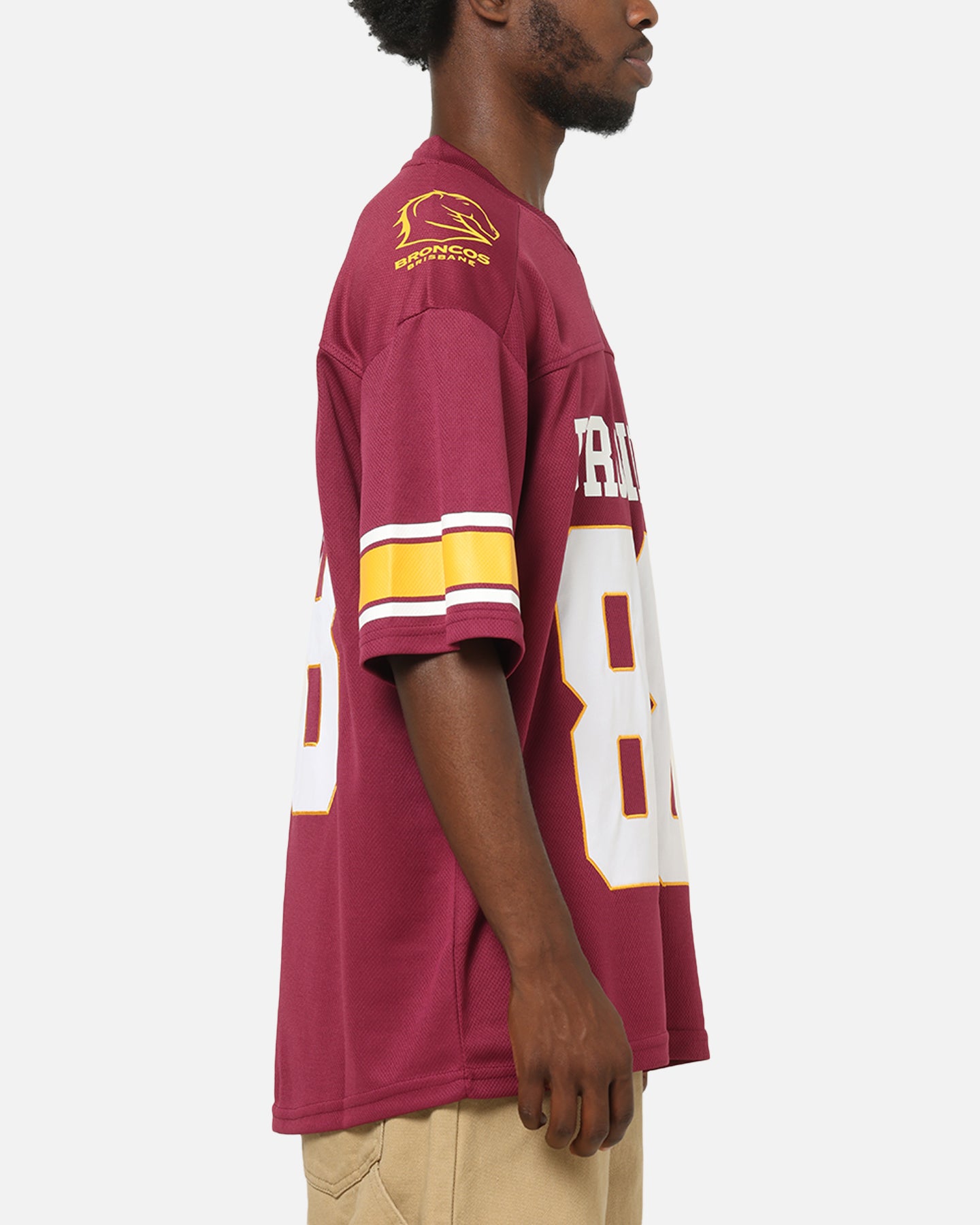 Bleacher Athletic Brisbane Broncos NRL Gridiron Mesh Jersey