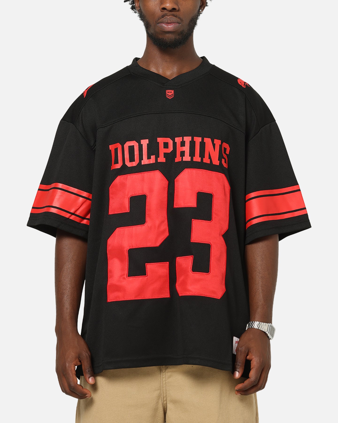 Bleacher Athletic Dolphins NRL Gridiron Mesh Jersey Official Team
