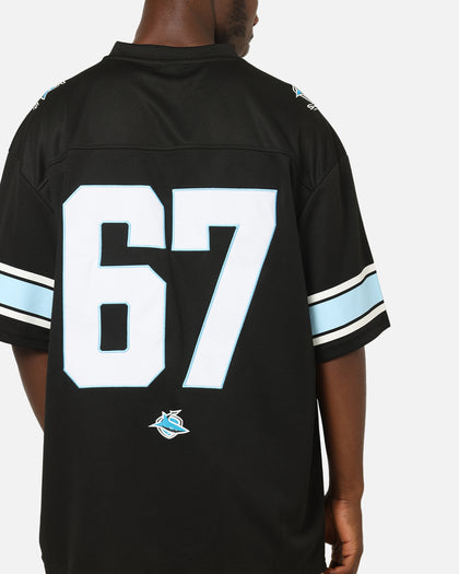 Bleacher Athletic Cronulla-Sutherland Sharks NRL Gridiron Mesh Jersey Official Team Color