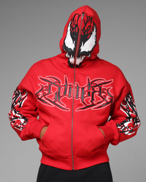 Loiter Marvel Spider-Man Carnage Zip Hoodie Red