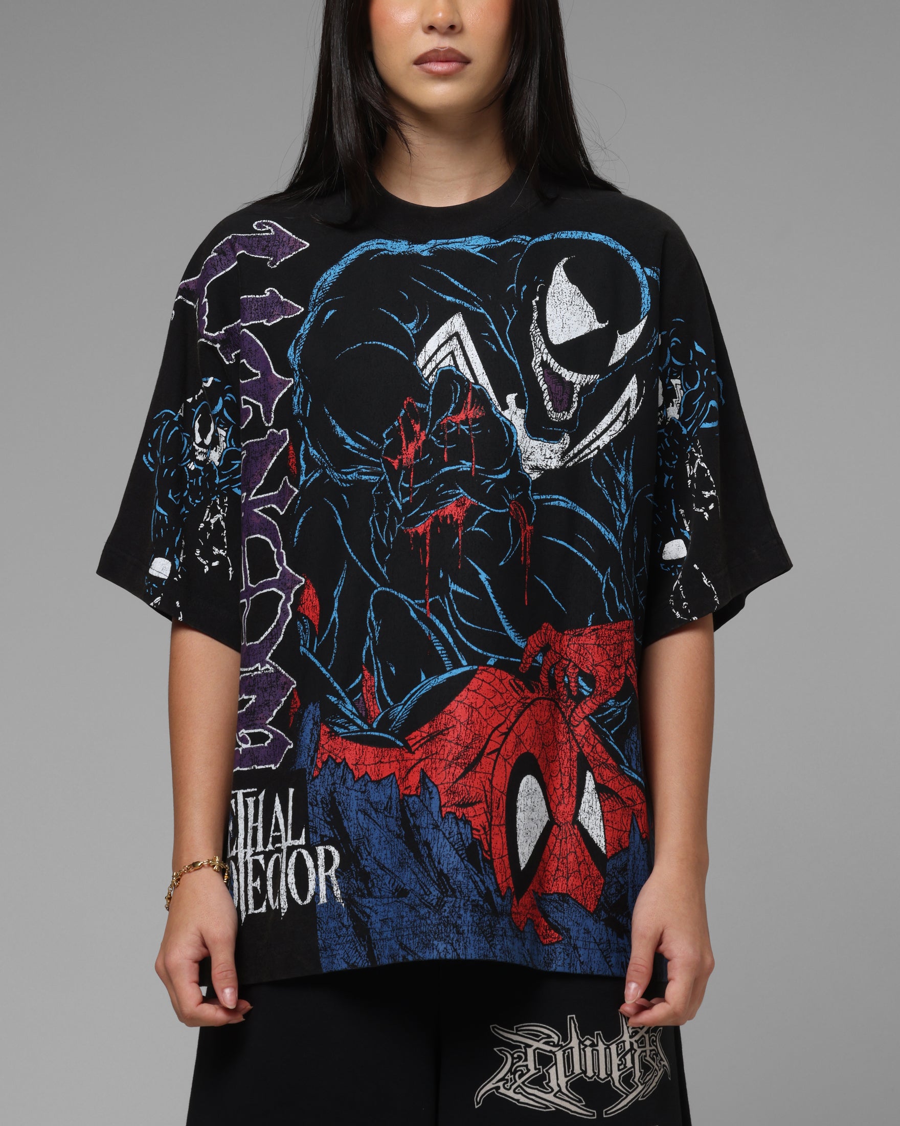 Loiter Marvel Venom Boxy T-Shirt Black | Culture Kings US