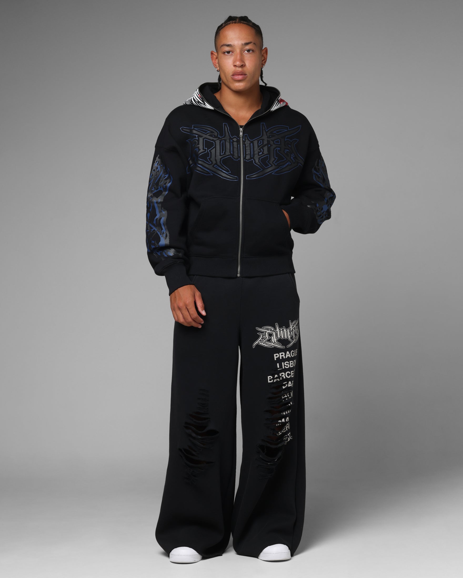 Loiter Marvel Venom Zip Through Hoodie Black | Culture Kings US