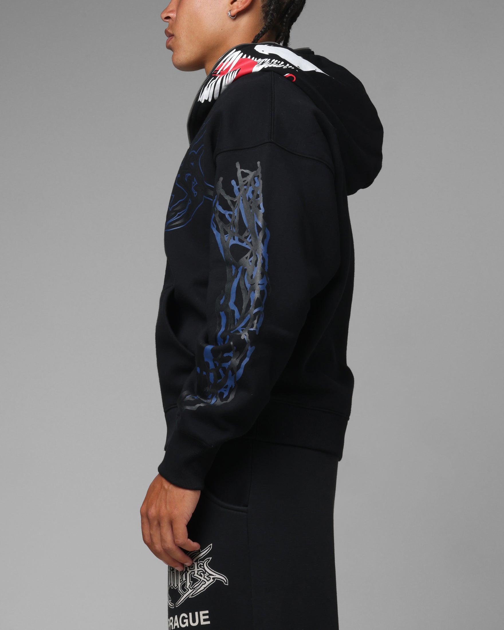 Loiter Marvel Venom Zip Through Hoodie Black | Culture Kings US