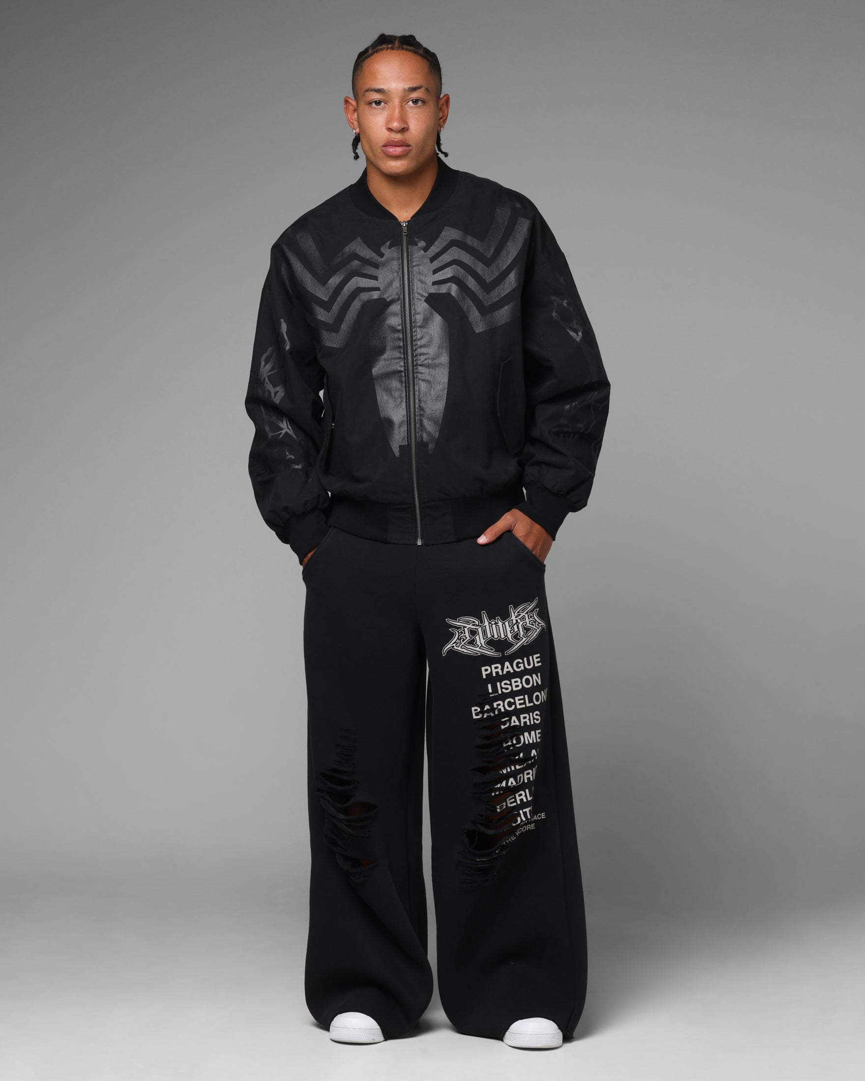 Loiter Marvel Symbiote Jacket Black | Culture Kings US