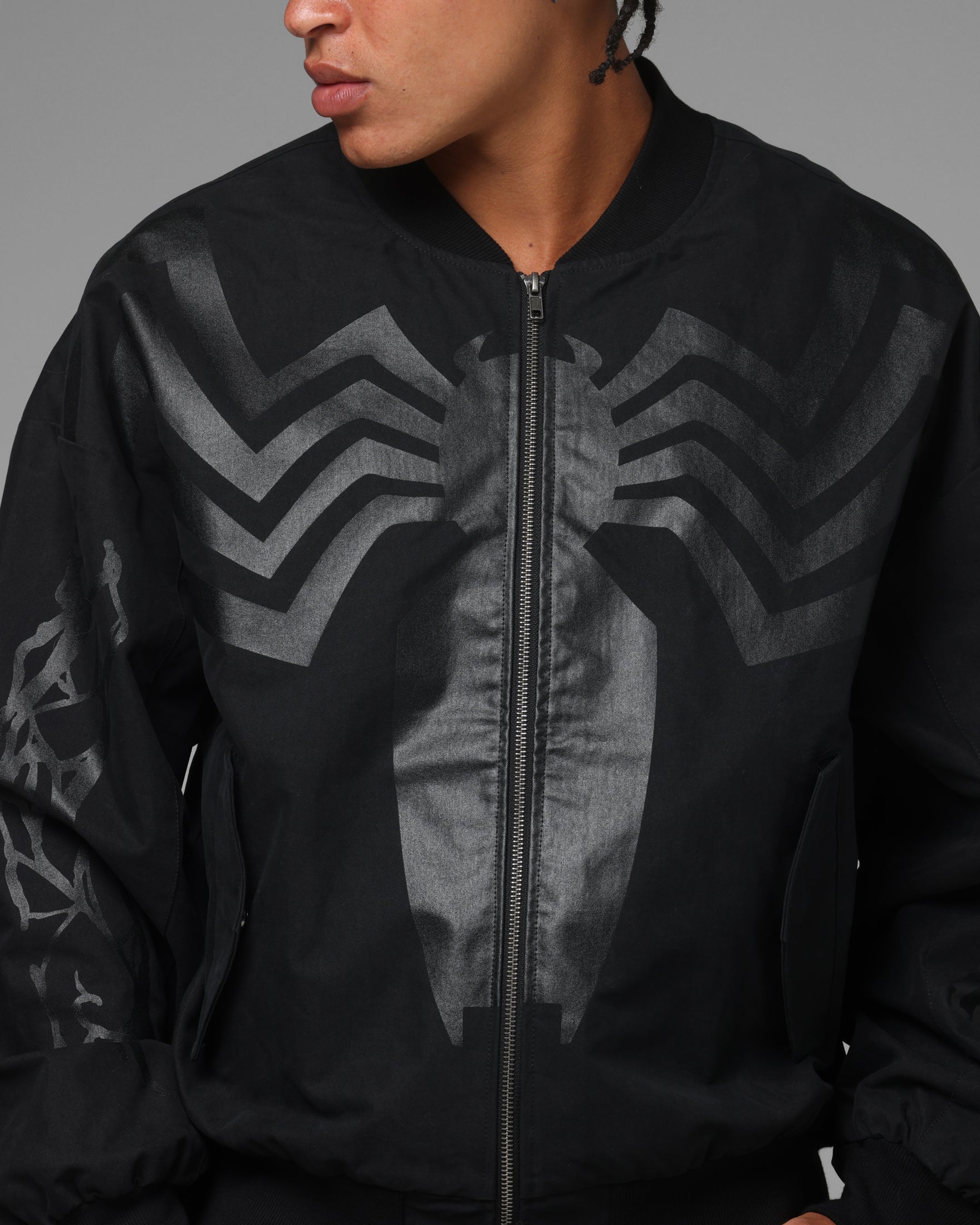 Loiter Marvel Symbiote Jacket Black | Culture Kings US