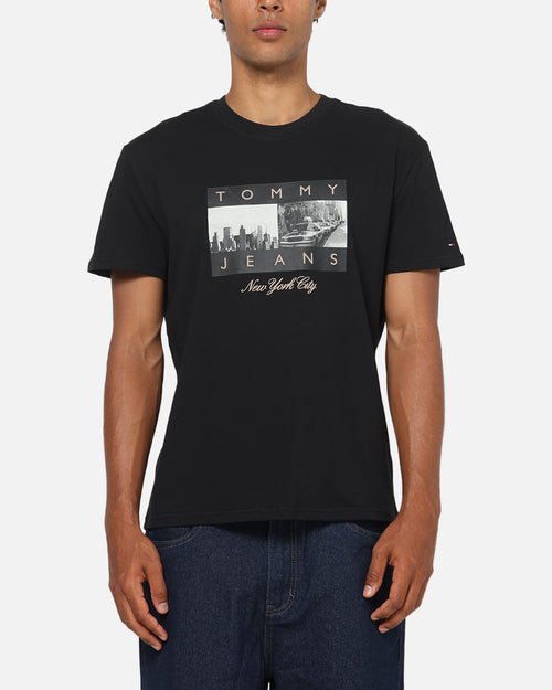 Tommy Jeans Photo Flag T-Shirt Black