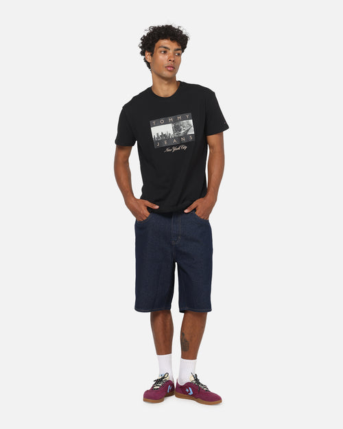 Tommy Jeans Photo Flag T-Shirt Black
