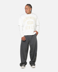Saint Morta Athltc College Layered Long Sleeve T-Shirt Off White