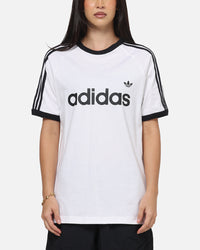 Adidas 3-Stripes Ringer T-Shirt White