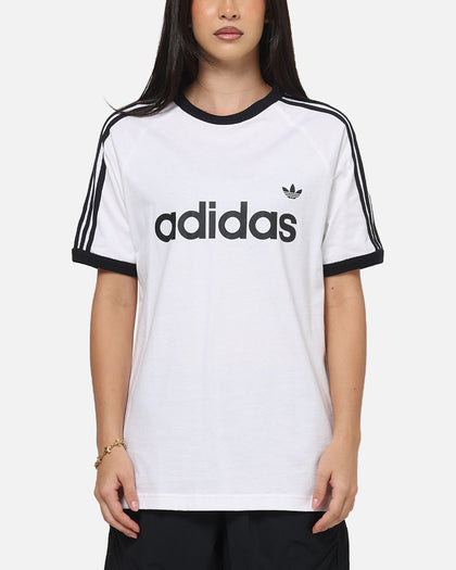 Adidas 3-Stripes Ringer T-Shirt White
