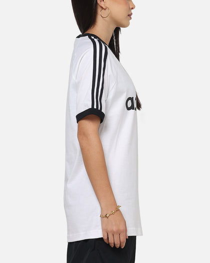 Adidas 3-Stripes Ringer T-Shirt White