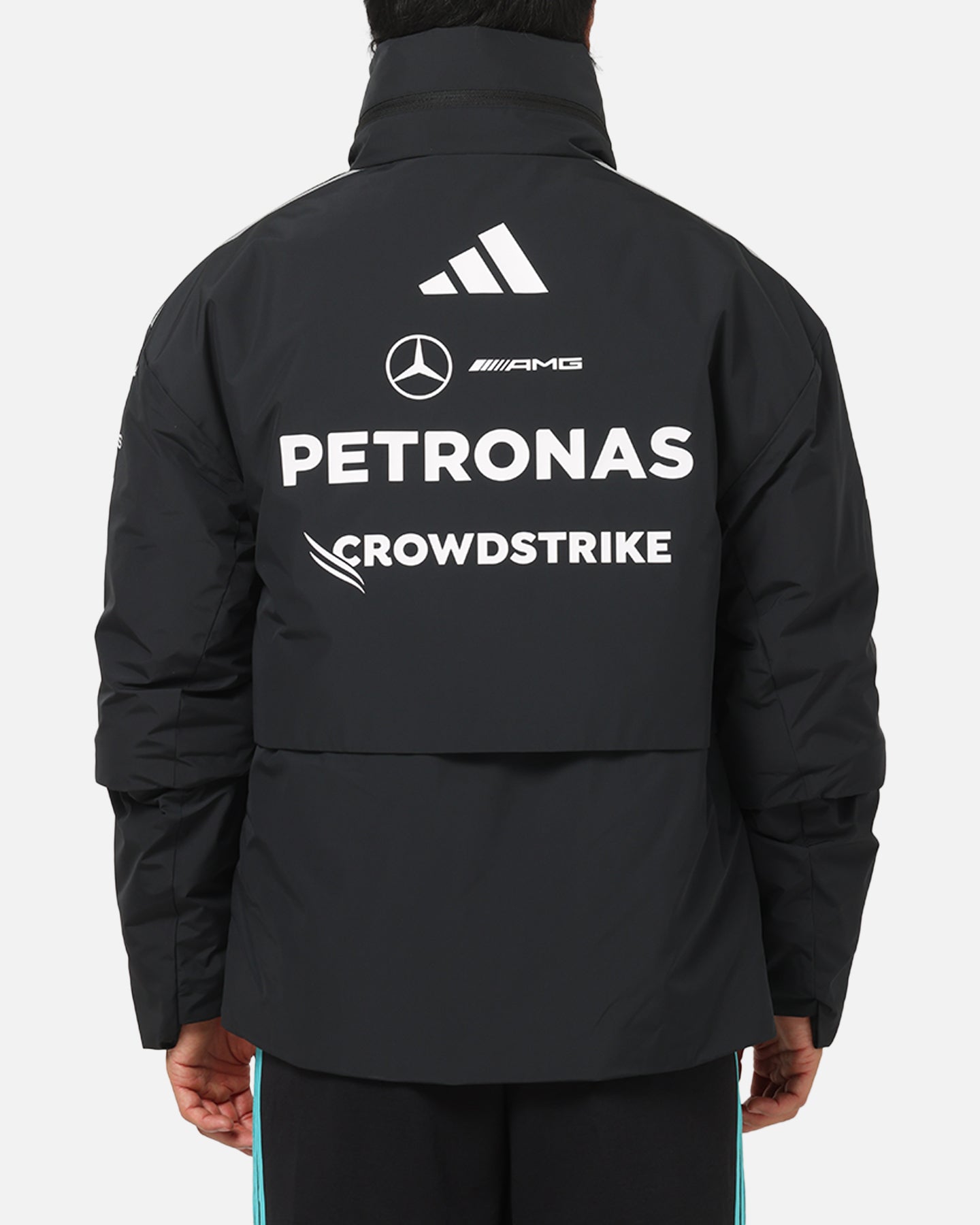 PETRONAS Mercedes AMG フルジップジャケット　M Men's Black Mercedes-AMG Petronas F1 Team 2024 Replica Full-Zip