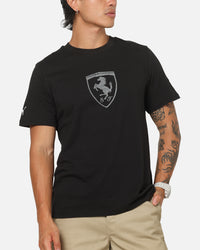 Puma X Scuderia Ferrari Tonal Shield T-Shirt Black