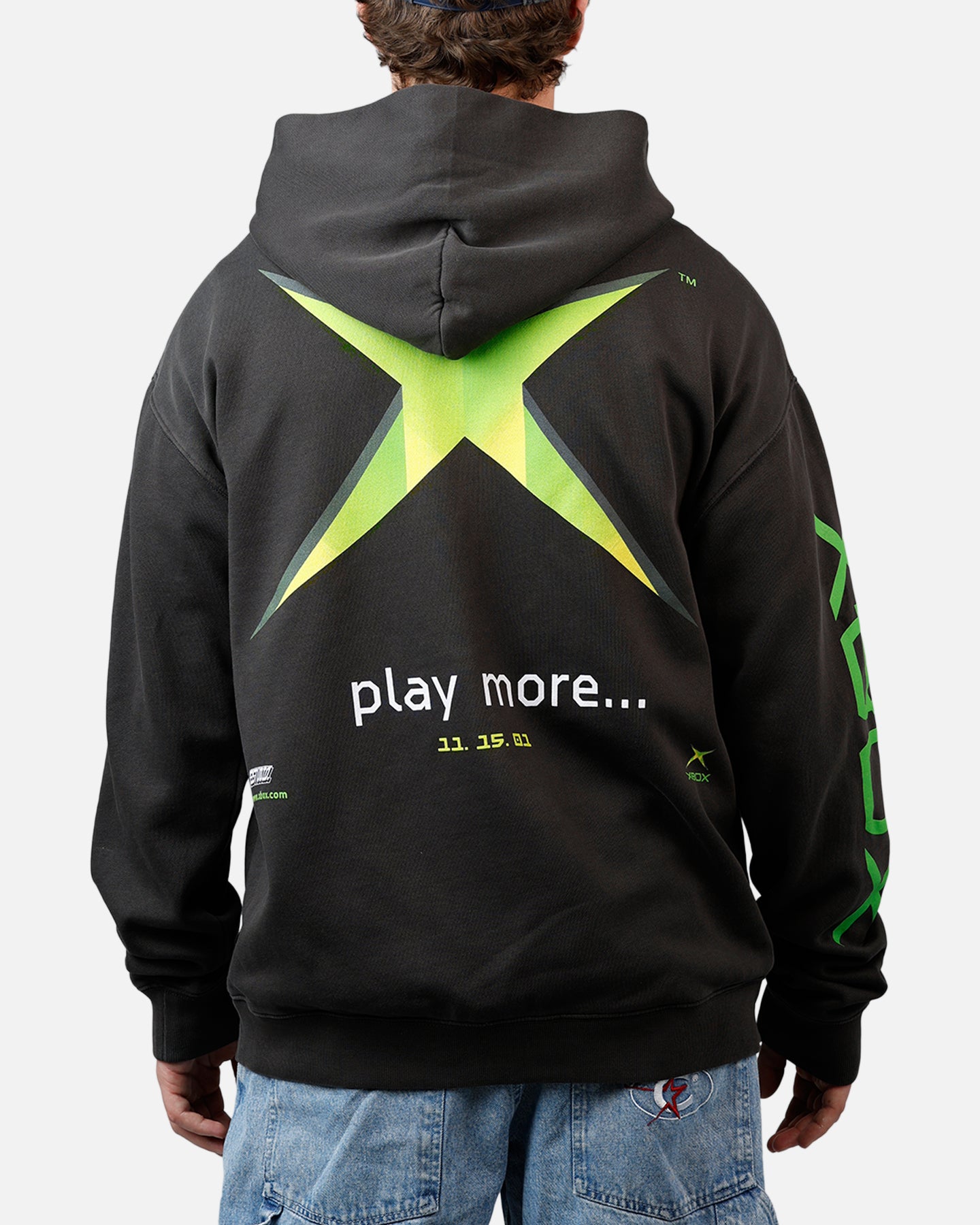 ODB McGIRT ポストゲームウェア 73Studio X Xbox 25th Anniversary Play More Zip Hoodie Black