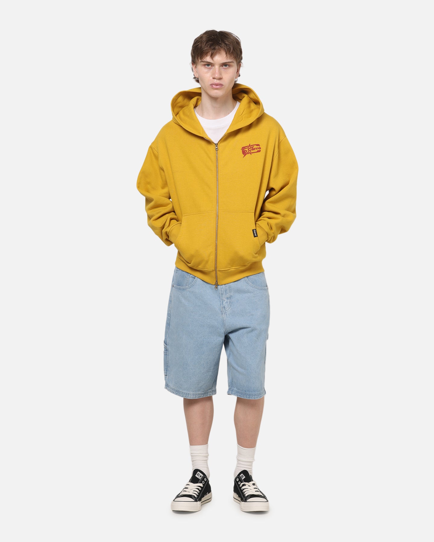 Carre Signature Zip Hoodie Mustard | Culture Kings US