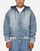 Adidas Denim Padded Jacket Indigo Denim