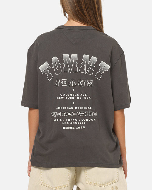Tommy Jeans Arch Western Backprint T-Shirt Washed Black
