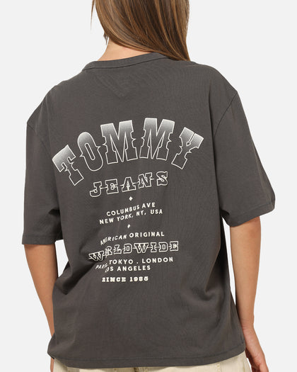 Tommy Jeans Arch Western Backprint T-Shirt Washed Black