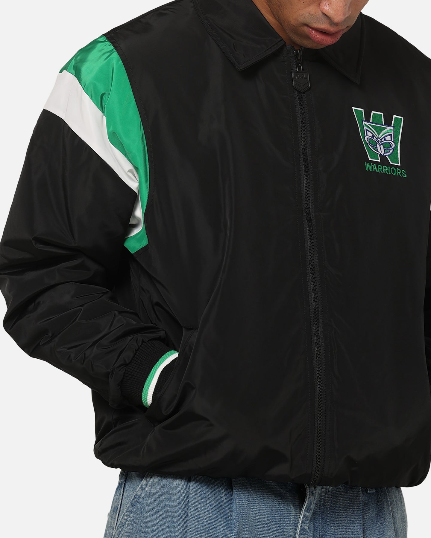 Bleacher Athletic New Zealand Warriors NRL Legacy Baseball Jacket