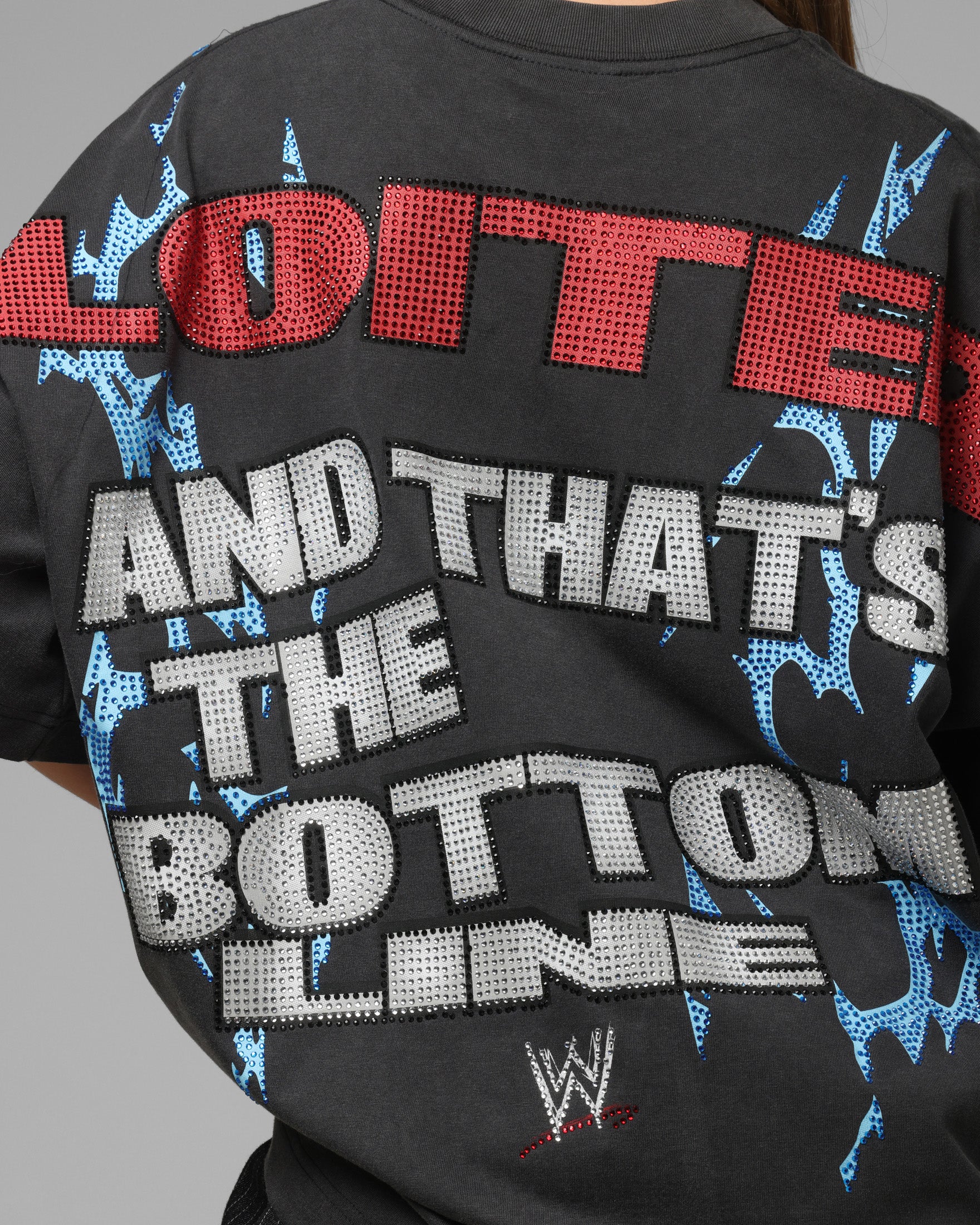 Loiter X WWE Stone Cold Rhinestone T-Shirt Black | Culture Kings US