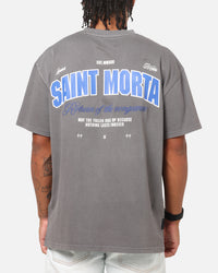 Saint Morta Rise Up Boxy T-Shirt Washed Charcoal