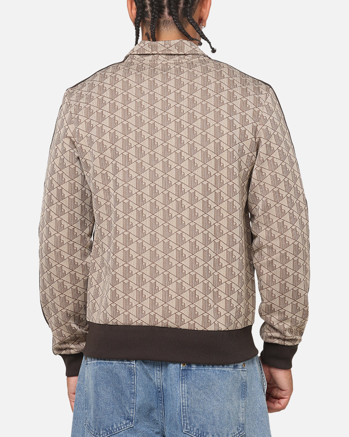 Lacoste Monogram Track Jacket Crossiant/Cookie | Culture Kings US