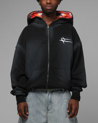 Loiter Inferno Zip Hoodie Black