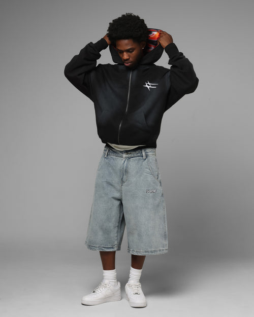 Loiter Inferno Zip Hoodie Black