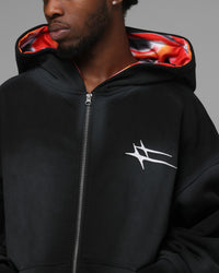 Loiter Inferno Zip Hoodie Black