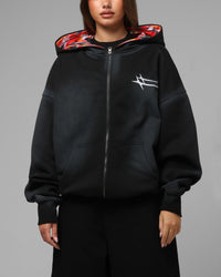 Loiter Inferno Zip Hoodie Black