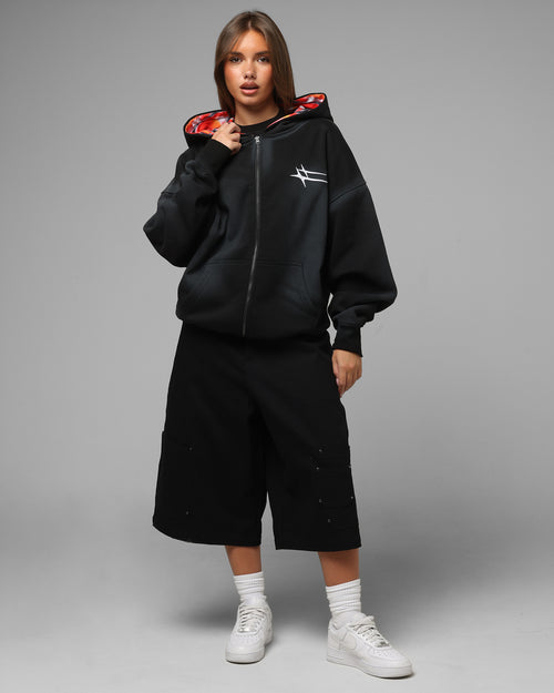 Loiter Inferno Zip Hoodie Black
