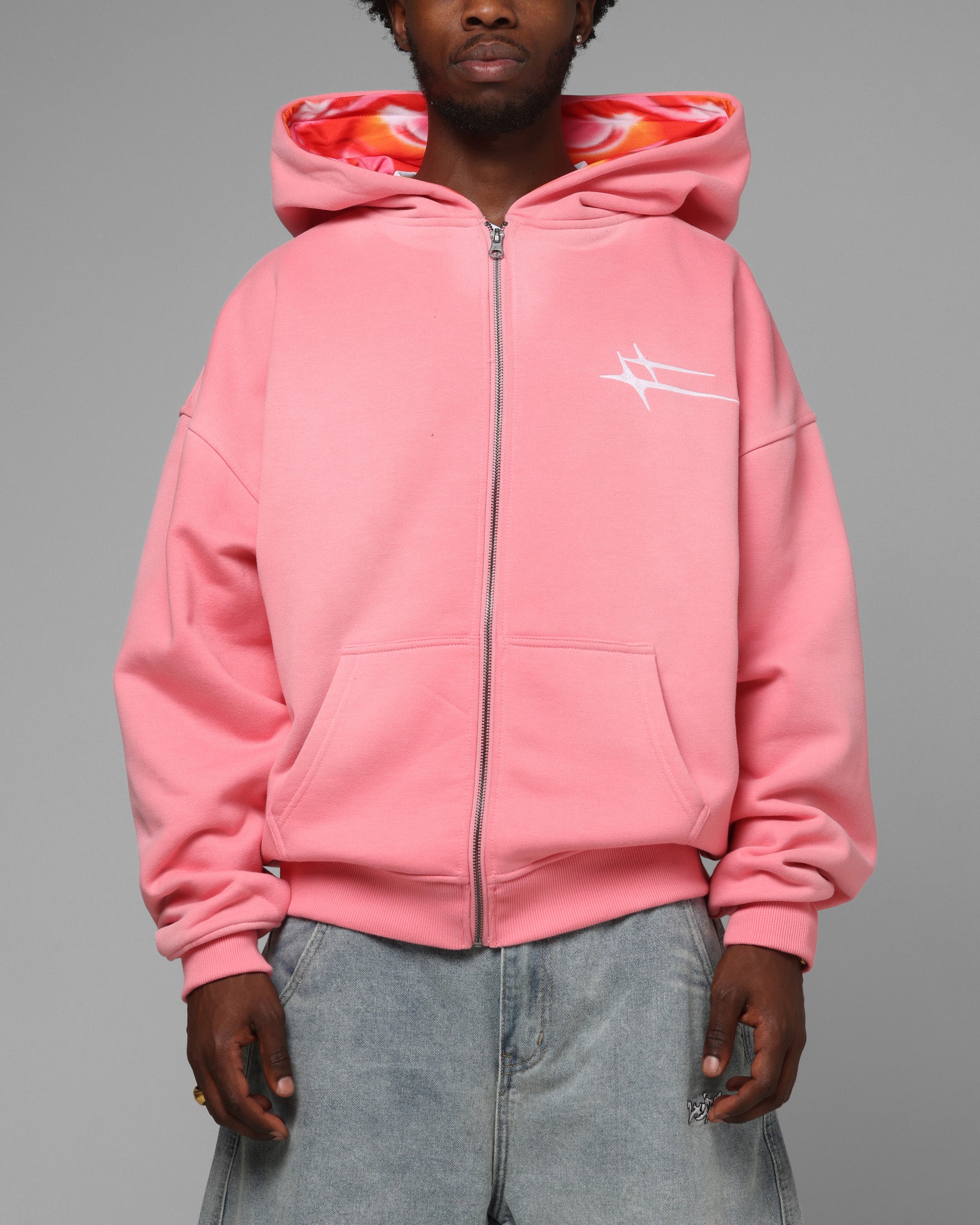 Loiter Inferno Zip Hoodie Pink | Culture Kings US