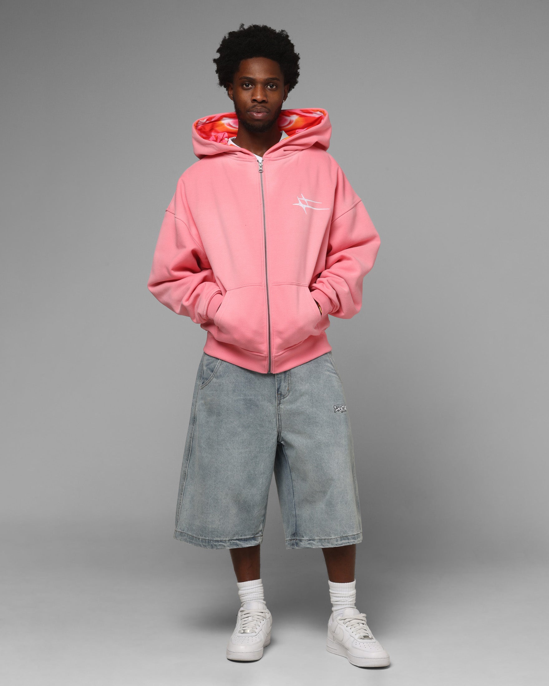 Loiter Inferno Zip Hoodie Pink | Culture Kings US