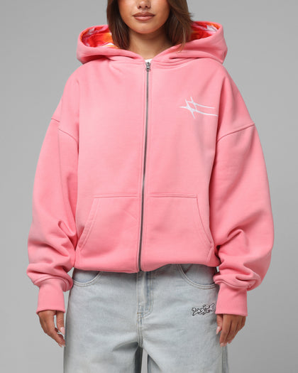 Loiter Inferno Zip Hoodie Pink