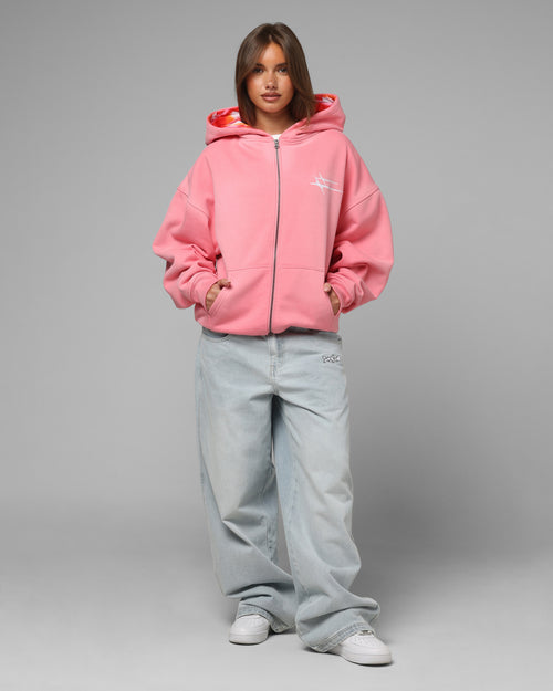 Loiter Inferno Zip Hoodie Pink