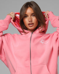 Loiter Inferno Zip Hoodie Pink