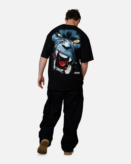 73Studio Marvel X-Men Beast Vintage T-Shirt Black Acidwash