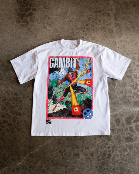 73Studio Marvel X-Men Gambit Vintage T-Shirt White | Culture Kings US