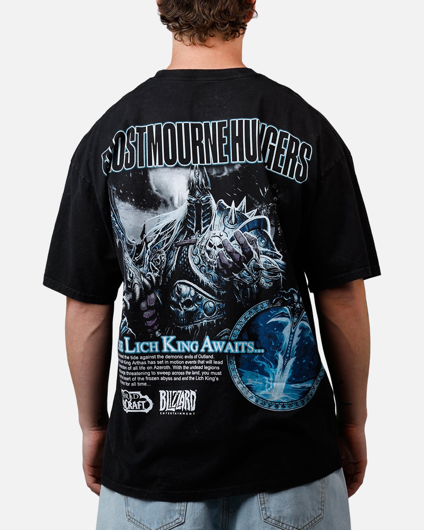 73Studio X World of Warcraft: Frostmourne Hungers T-Shirt Black