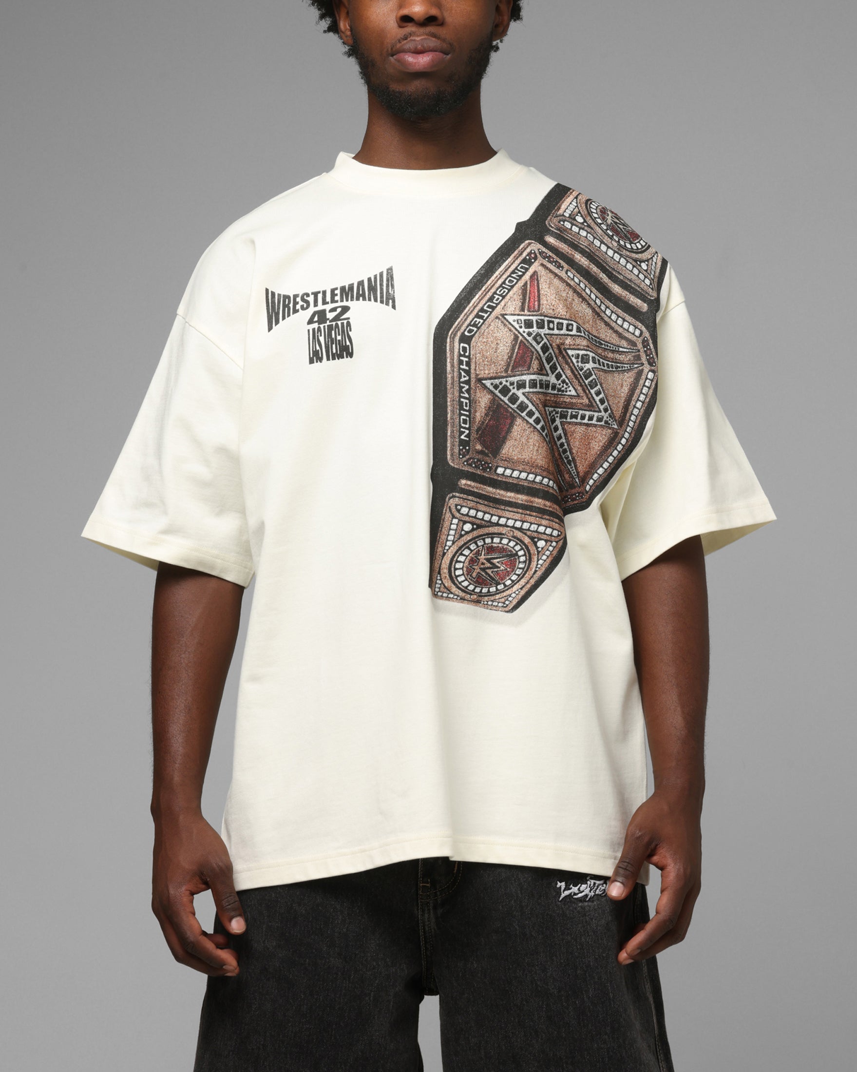 Loiter X WWE WrestleMania 42 T-Shirt Off White | Culture Kings US