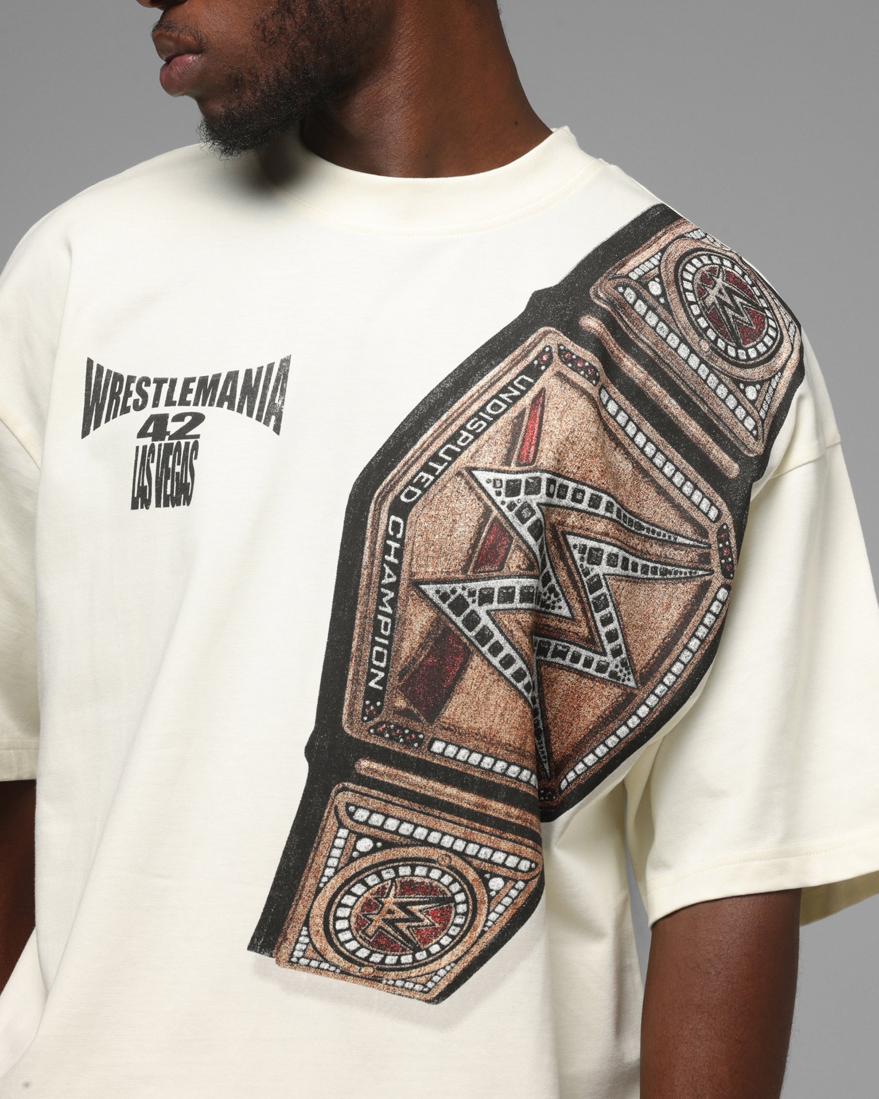 Loiter X WWE WrestleMania 42 T-Shirt Off White | Culture Kings US
