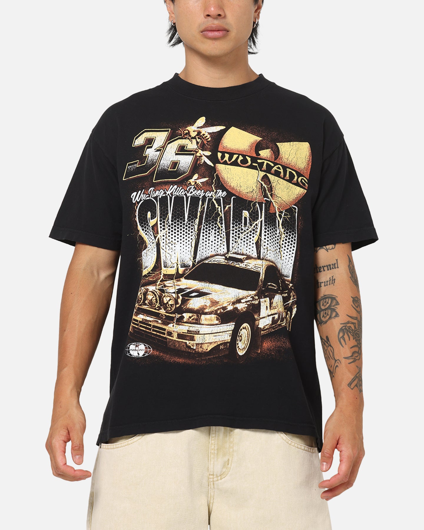 Wu Tang Clan Swarm T-Shirt True Black | Culture Kings US