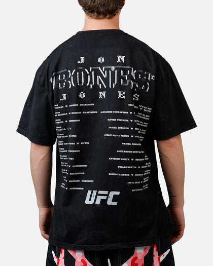 UFC By Culture Kings Jon Jones Action T-Shirt Black Acidwash
