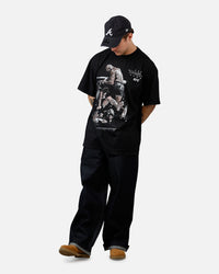 UFC By Culture Kings Jon Jones Action T-Shirt Black Acidwash