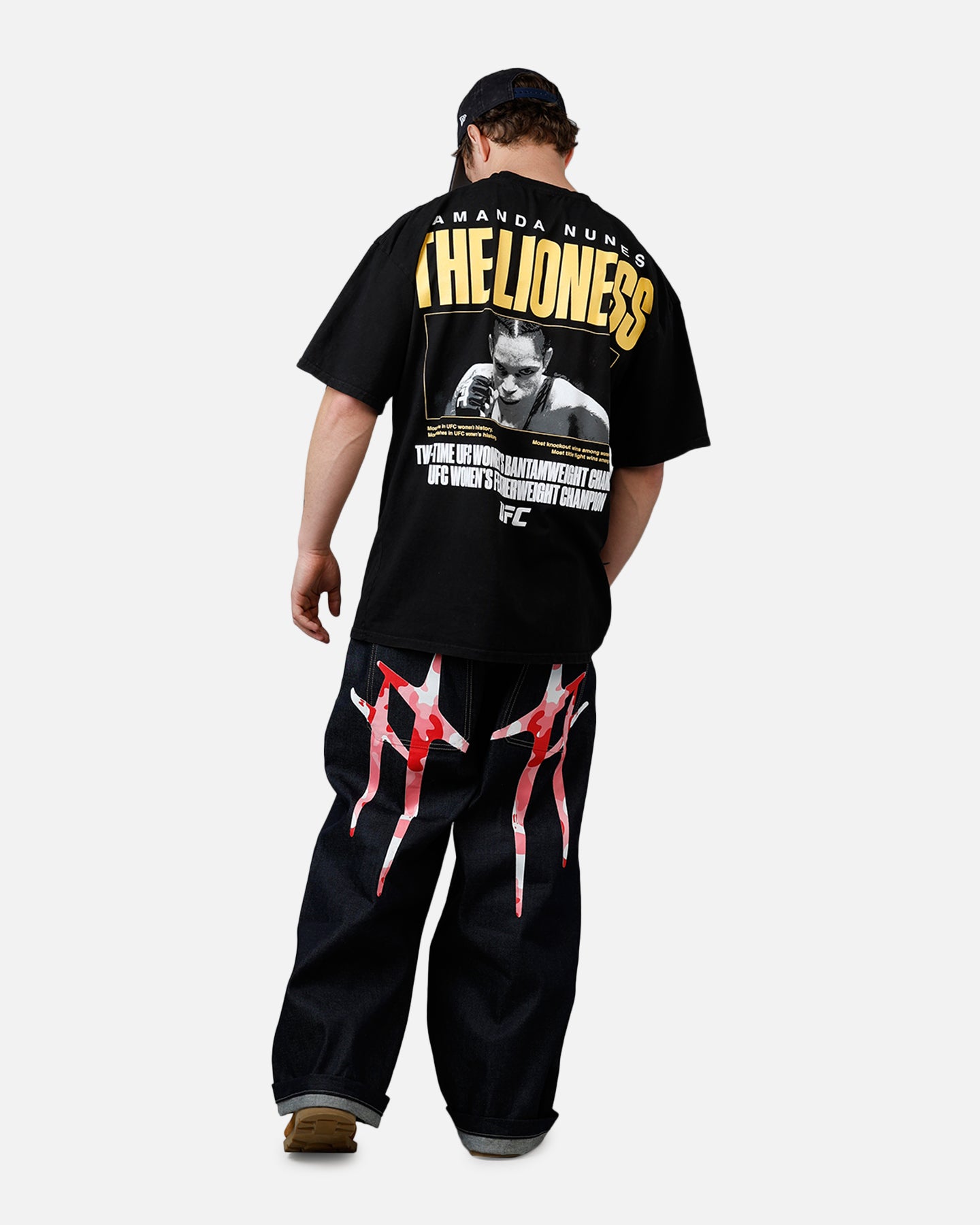 UFC By Culture Kings Amanda Nunes Legends T-Shirt Black Acidwash