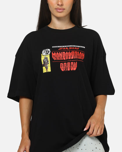 73Studio Star Wars Mando And Grogu Comic T-Shirt Black